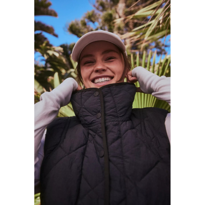 Womens quilted puffer vest on sale
