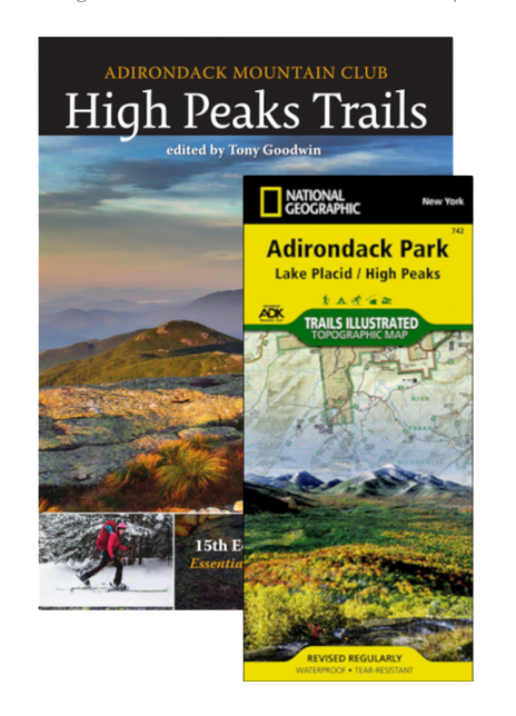 Adirondack Mountain Club National Geographic Adirondack Mountain Club Hiking Guide Book & Map Pack High Peak Trails