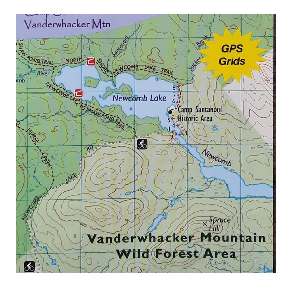 Adirondack Paddler's Map - Newcomb & Upper Hudson