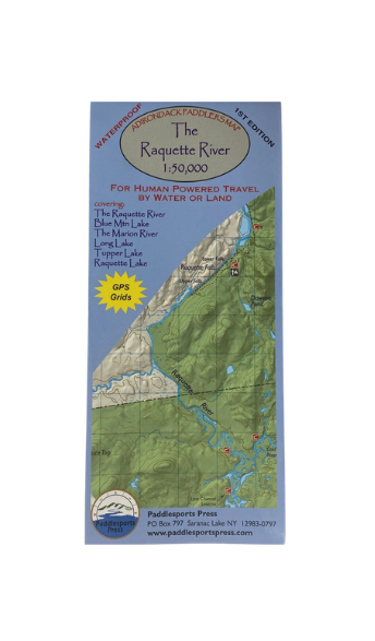 Adirondack Paddler's Map - The Raquette River