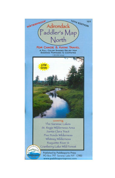 Adirondack Paddler's Map North