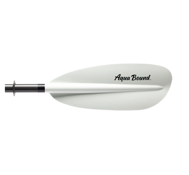 Aqua Bound Sting Ray Hybrid Posi-Lok White Blade Carbon Shaft 2 Piece Standard Lightweight Kayak Paddle