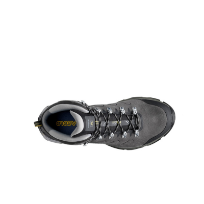 Asolo Men's Acadia Mid Leather GTX Waterproof Hiking Boot Graphite/Black 5