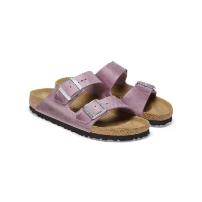 Birkenstock Arizona Oiled Leather Sandal Narrow Width Lavender