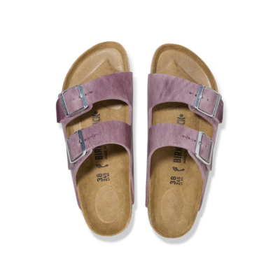 Birkenstock Arizona Oiled Leather Sandal Narrow Width Lavender 2