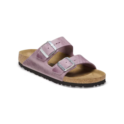 Birkenstock Arizona Oiled Leather Sandal Narrow Width Lavender 4
