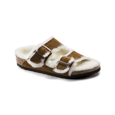 Birkenstock Kid's Arizona Shearling Sandal Mink