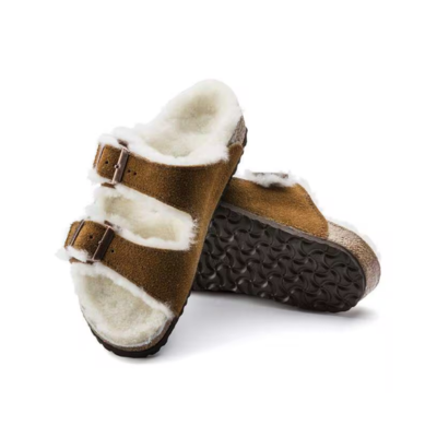 Birkenstock Kid's Arizona Shearling Sandal Mink 2