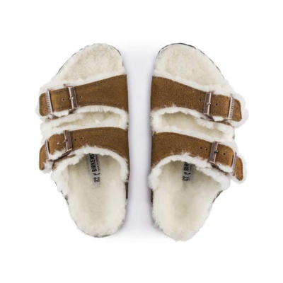 Birkenstock Kid's Arizona Shearling Sandal Mink 3