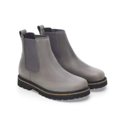 Birkenstock Women's Highwood Slip On Nubuck Leather Mid Boot Graphite 3