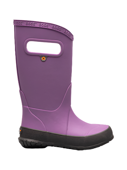 Bogs Kid's Rainboot Plush Waterproof Insulated Winter Boot Purple