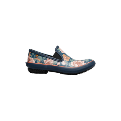 Bogs Women's Patch Slip On Garden Shoe Tapestry Floral Navy Mutli