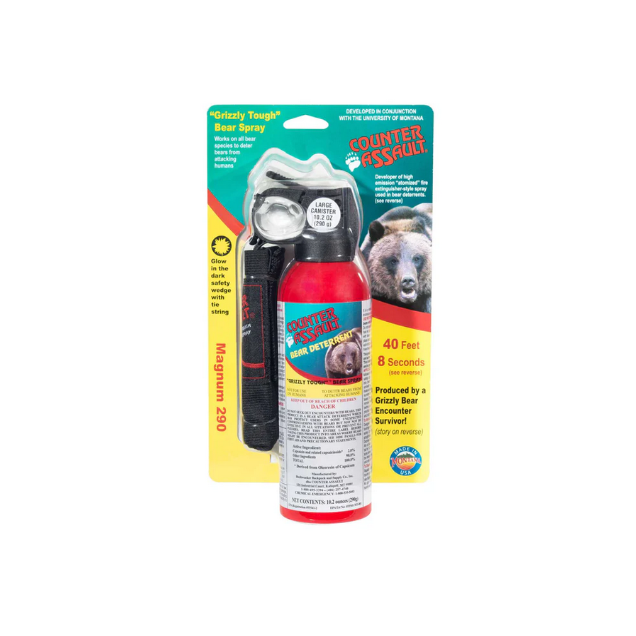 Counter Assault 10.2oz Bear Spray w/ Holster packaged