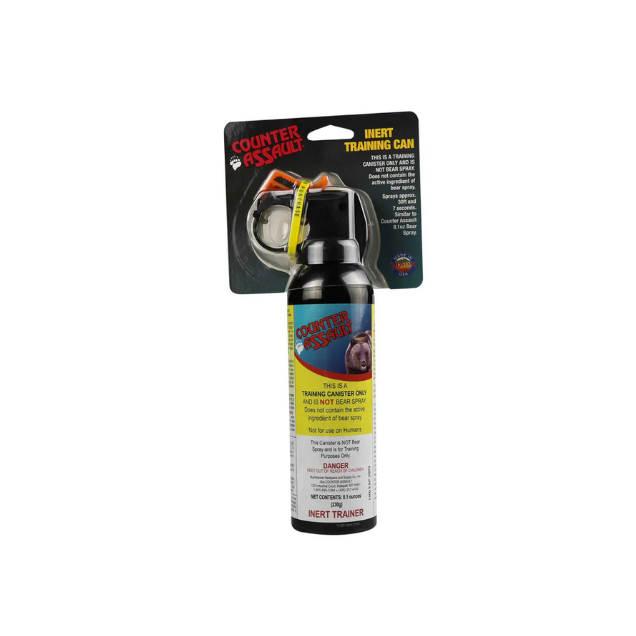 Counter Assault 8.1 oz Inert Training Bear Spray Canister Packaged