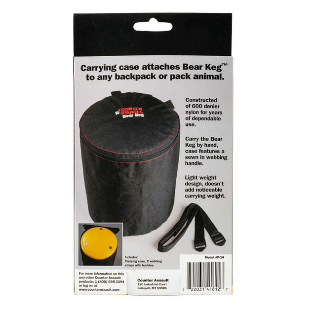 Counter Assault Bear Keg Carrying Bag Packaged Back