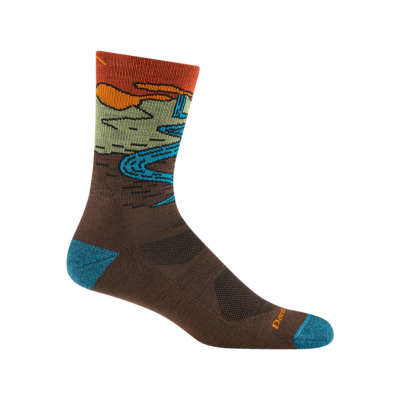 Darn Tough Men's Chasing Waterfalls Micro Crew Socks 5020 Earth