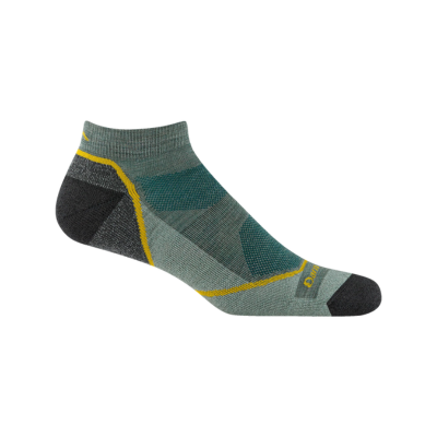 Darn Tough Men's Light Hiker No Show Hiking Socks 1990 Seafoam