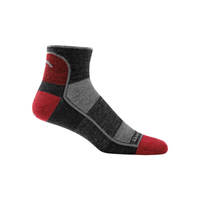 Darn Tough Men's Run 1/4 Sock Lightweight Running Socks 1715 Team DTV