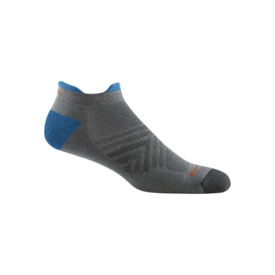 Darn Tough Men's Run No Show Ultralight Coolmax Socks 1054 Gray