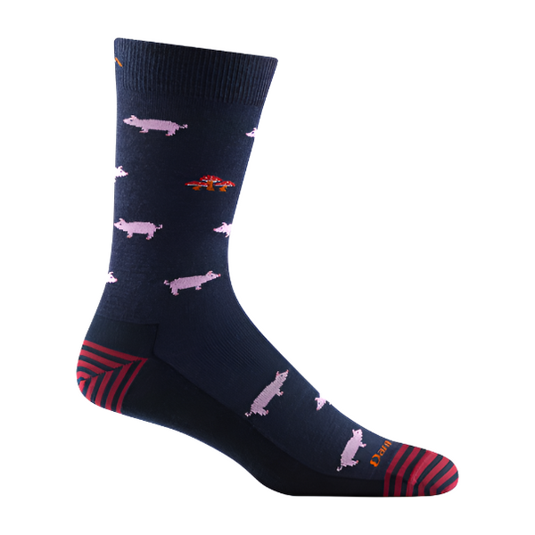 Darn Tough Men's Truffle Hog Crew Socks 6092 Navy
