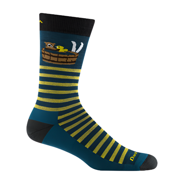 Darn Tough Men's Wild Life Crew Socks 6096 Dark Teal