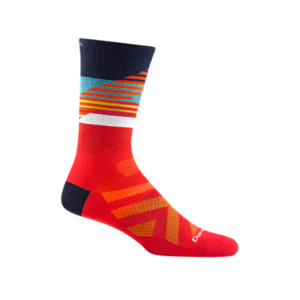 Darn Tough Men's Lillehammer Nordic Boot Lightweight Socks Red