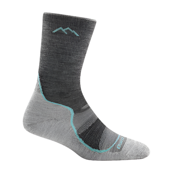 Darn Tough Women's Light Hiker Micro Crew Light Socks 1967 Slate
