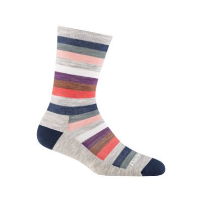 Darn Tough Women's Mystic Stripe Light Cushion Socks 1644 Ash