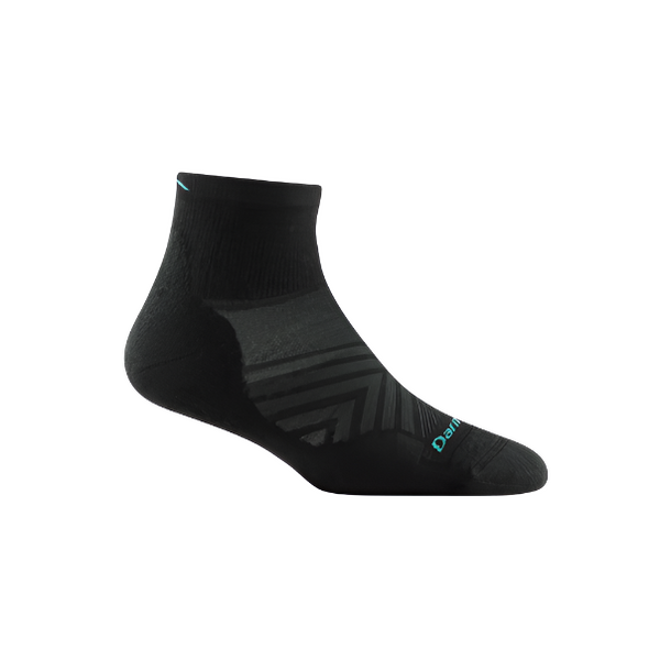Darn Tough Women's Run 1/4  Ultralight Socks 1048 Black