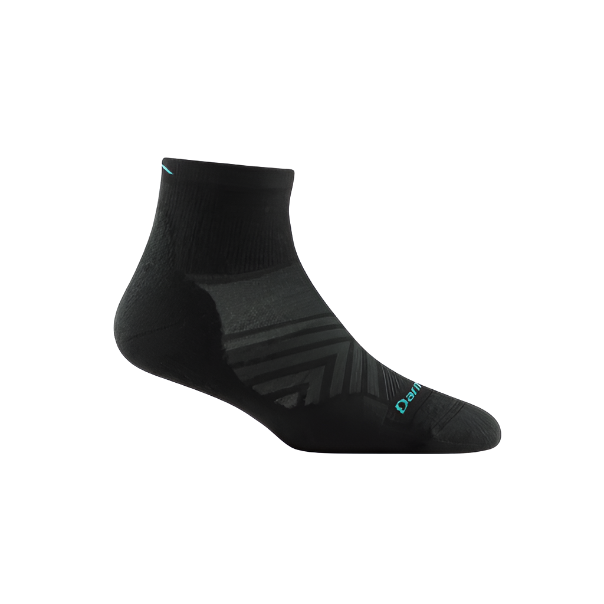 Darn Tough Women's Run 1/4  Ultralight Socks 1048 Black