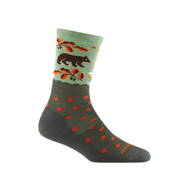 Darn Tough Women's Wild Life Crew Socks  6105 Forest