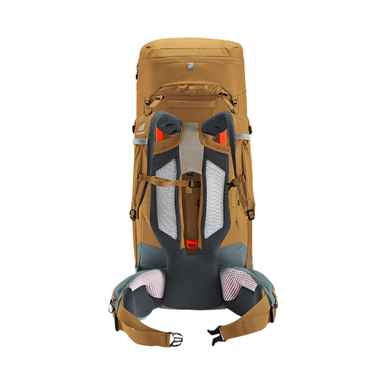 Deuter Aircontact Core 50 + 10 Backpack Almond/Teal Back Panel