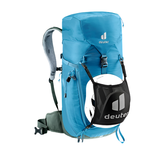 Deuter Trail 24 Backpack Hiking Daypack Wave/Ivy Helmet
