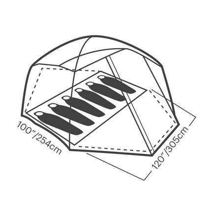 Eureka Space Camp 6 Person Tent Diagram