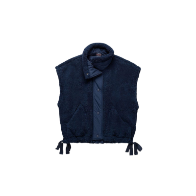 Free People Movement Scout it Out Fleece Vest Navy