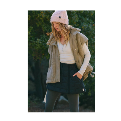 Free People Movement Scout it Out Fleece Vest Sage Stone 2