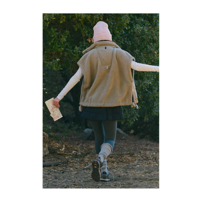 Free People Movement Scout it Out Fleece Vest Sage Stone 3