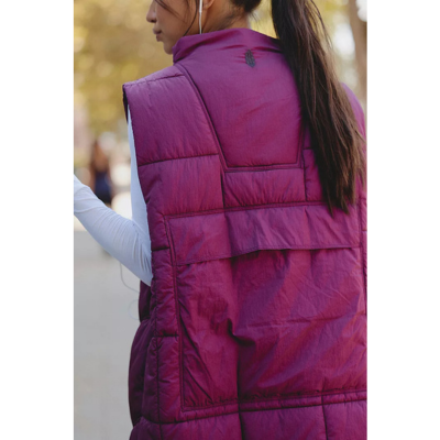 Free People Movement Women's On the Move Packable Vest Black Cherry 4