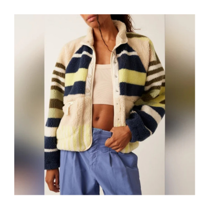 Free People Movement Women's Rocky Ridge Fleece Fielding Stripe