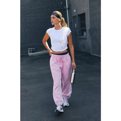 Free People Movement Women's Sprint to the Finish Pant Powder Pink