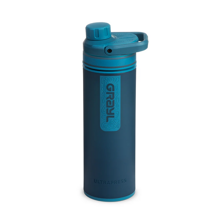 Grayl 16.9oz UltraPress Water Purifier Bottle Forest Blue
