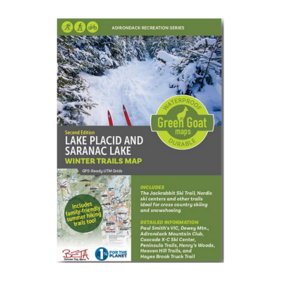 Green Goat Maps Lake Placid and Saranac Winter Trails Map