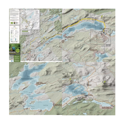 Green Goat Maps Old Forge Area Outdoor Adventure Map Info