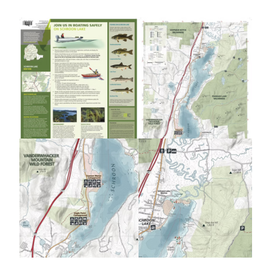 Green Goat Maps Schroon Lake Navigation Map Info