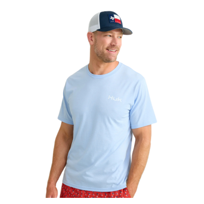HUK Men's HUK Salute Short Sleeve Tee Shirt Windsurfer Front