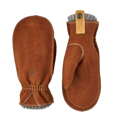 Hestra Oden Nubuck Leather Wool Lined Winter Mitten Mitt Cork