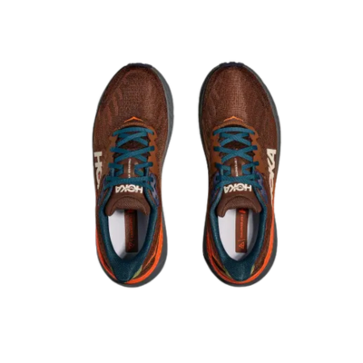 Hoka Men's Challenger ATR 7 Trail Running Shoe Mineral Brown/Asteroid Top
