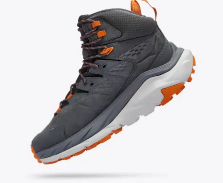 Hoka Men's Kaha 2 Gore-Tex Waterproof Backpacking Boot Castlerock/Harbor Mist Side