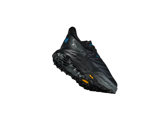 Hoka Men's Speedgoat 5 Gore-Tex Waterproof Trail Running Shoes Black Vibram Sole