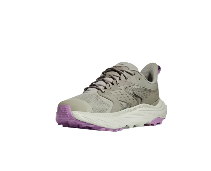 Hoka Women's Anacapa 2 Low Gore-Tex Waterproof Hiking Shoe Barley/Celadon Tint Side